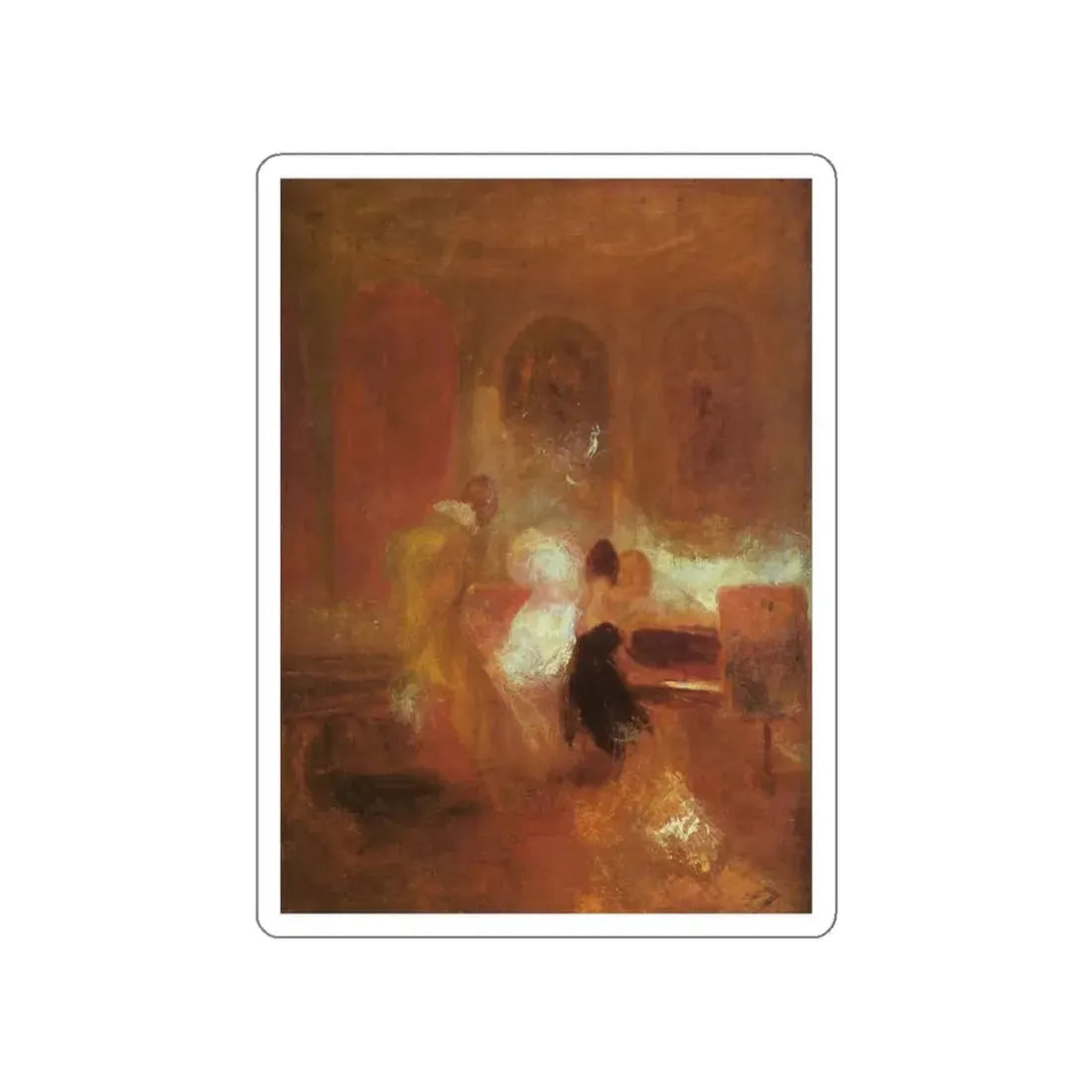 TURNER, Joseph Mallord William - 22 (Artwork) STICKER Vinyl Die-Cut Decal White Die-Cut 4 Inch - The Sticker Space