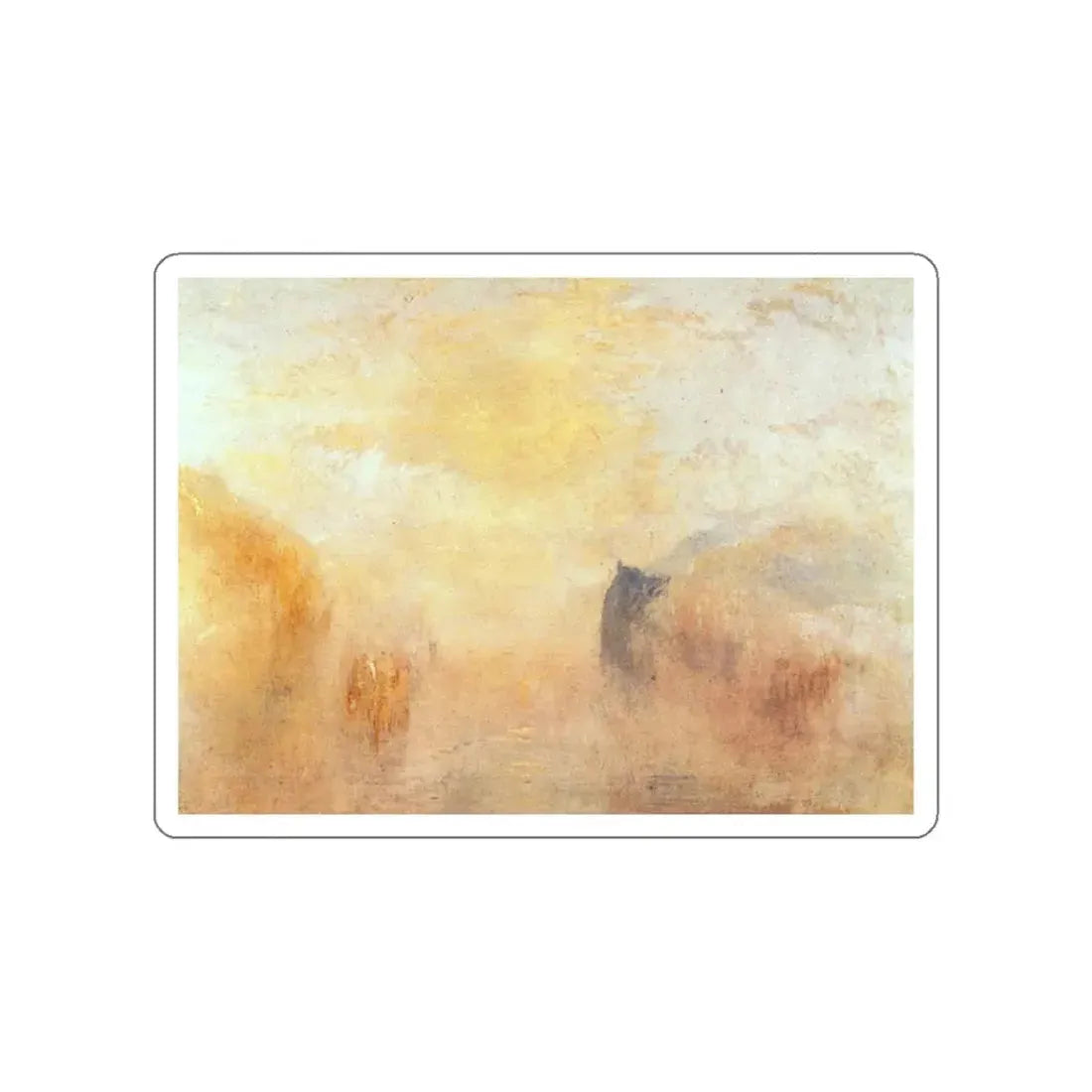 TURNER, Joseph Mallord William - 4 (Artwork) STICKER Vinyl Die-Cut Decal White Die-Cut 4 Inch - The Sticker Space