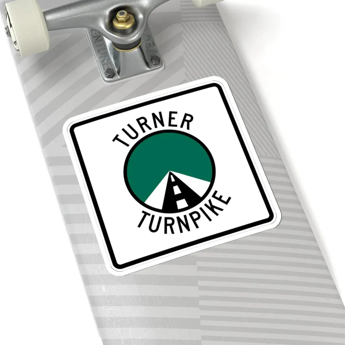 Turner Turnpike (Oklahoma) (Road Sign) STICKER Vinyl Kiss-Cut Decal - The Sticker Space