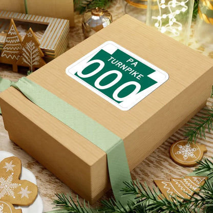 Turnpike-000 template (Pennsylvania) (Road Sign) STICKER Vinyl Kiss-Cut Decal - The Sticker Space