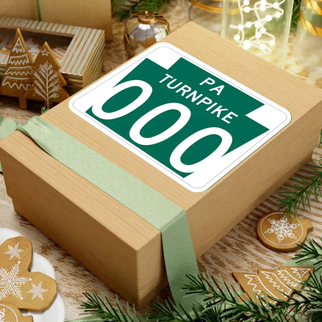 Turnpike-000 template (Pennsylvania) (Road Sign) STICKER Vinyl Kiss-Cut Decal - The Sticker Space