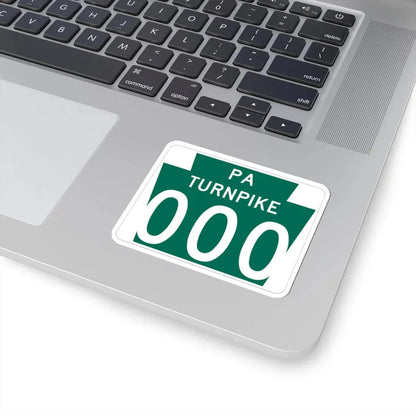 Turnpike-000 template (Pennsylvania) (Road Sign) STICKER Vinyl Kiss-Cut Decal - The Sticker Space