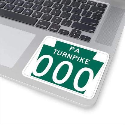 Turnpike-000 template (Pennsylvania) (Road Sign) STICKER Vinyl Kiss-Cut Decal - The Sticker Space