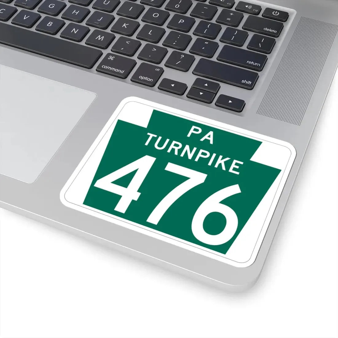 Turnpike-476 (Pennsylvania) (Road Sign) STICKER Vinyl Kiss-Cut Decal - The Sticker Space