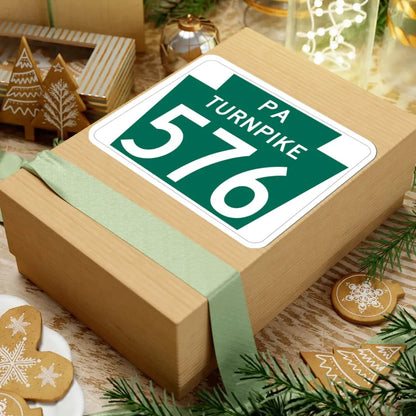 Turnpike-576 (Pennsylvania) (Road Sign) STICKER Vinyl Kiss-Cut Decal - The Sticker Space