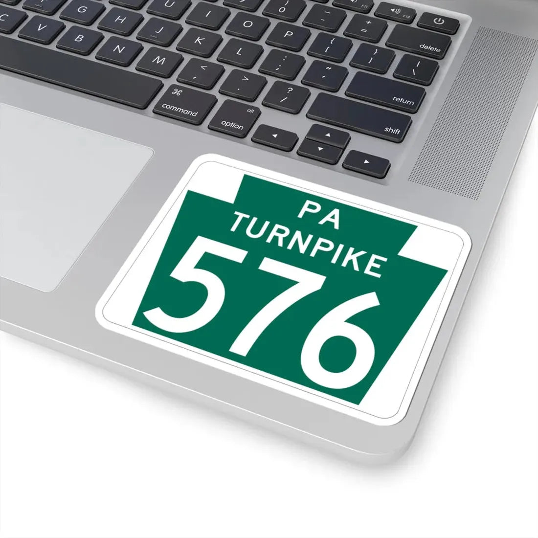 Turnpike-576 (Pennsylvania) (Road Sign) STICKER Vinyl Kiss-Cut Decal - The Sticker Space