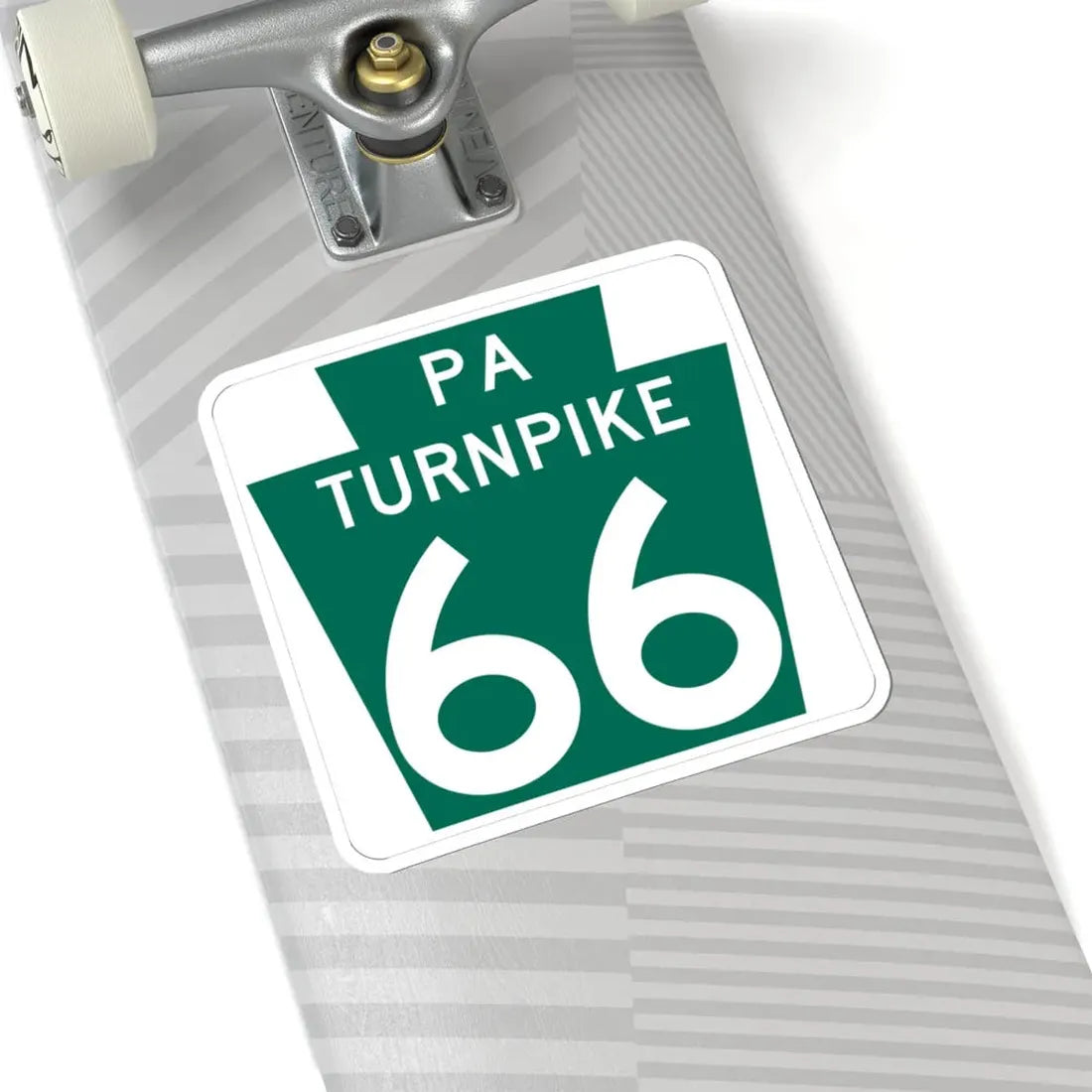 Turnpike-66 (Pennsylvania) (Road Sign) STICKER Vinyl Kiss-Cut Decal - The Sticker Space