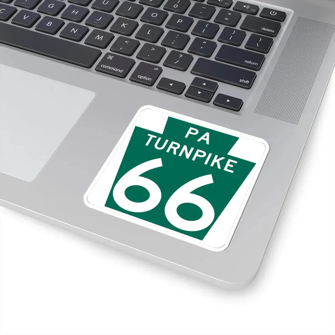 Turnpike-66 (Pennsylvania) (Road Sign) STICKER Vinyl Kiss-Cut Decal - The Sticker Space