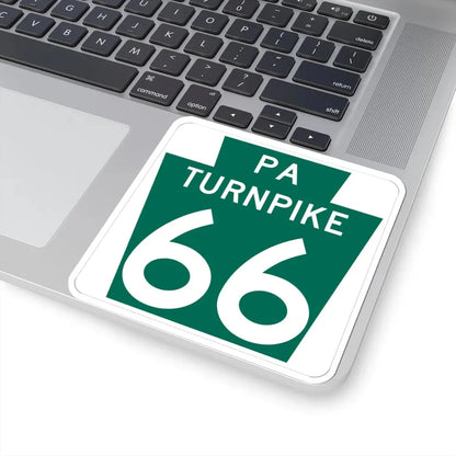 Turnpike-66 (Pennsylvania) (Road Sign) STICKER Vinyl Kiss-Cut Decal - The Sticker Space