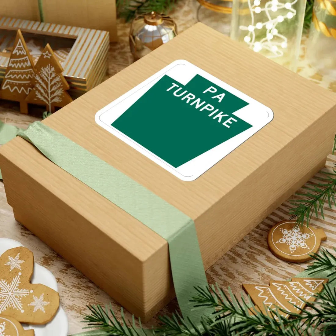 Turnpike-blank (Pennsylvania) (Road Sign) STICKER Vinyl Kiss-Cut Decal - The Sticker Space