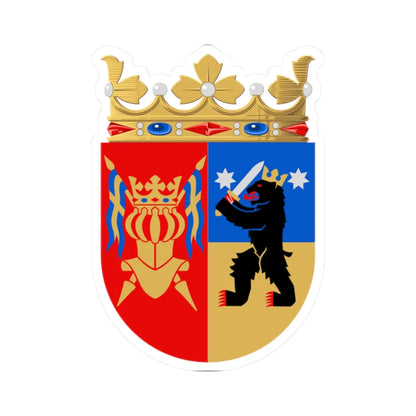 Turun ja Porin lääni.vaakuna (Finland) (Coat of Arms) STICKER Vinyl Kiss-Cut Decal 2 Inch White - The Sticker Space