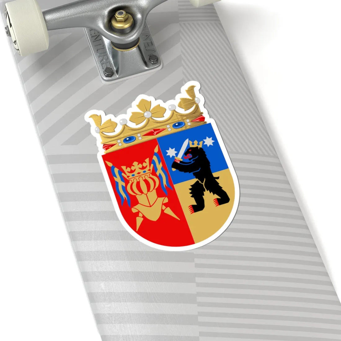 Turun ja Porin lääni.vaakuna (Finland) (Coat of Arms) STICKER Vinyl Kiss-Cut Decal - The Sticker Space
