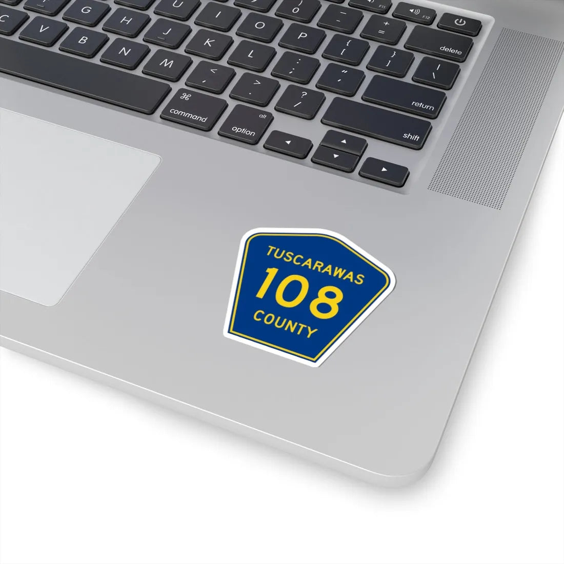 Tuscarawas County 108 (Ohio) (Road Sign) STICKER Vinyl Kiss-Cut Decal - The Sticker Space