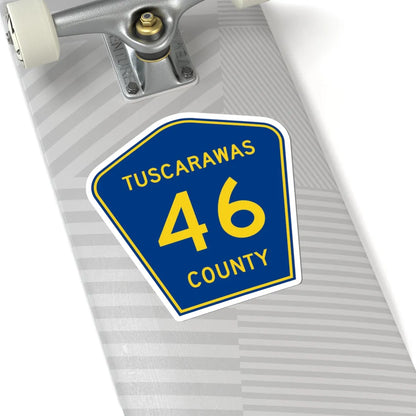Tuscarawas County 46 (Ohio) (Road Sign) STICKER Vinyl Kiss-Cut Decal - The Sticker Space