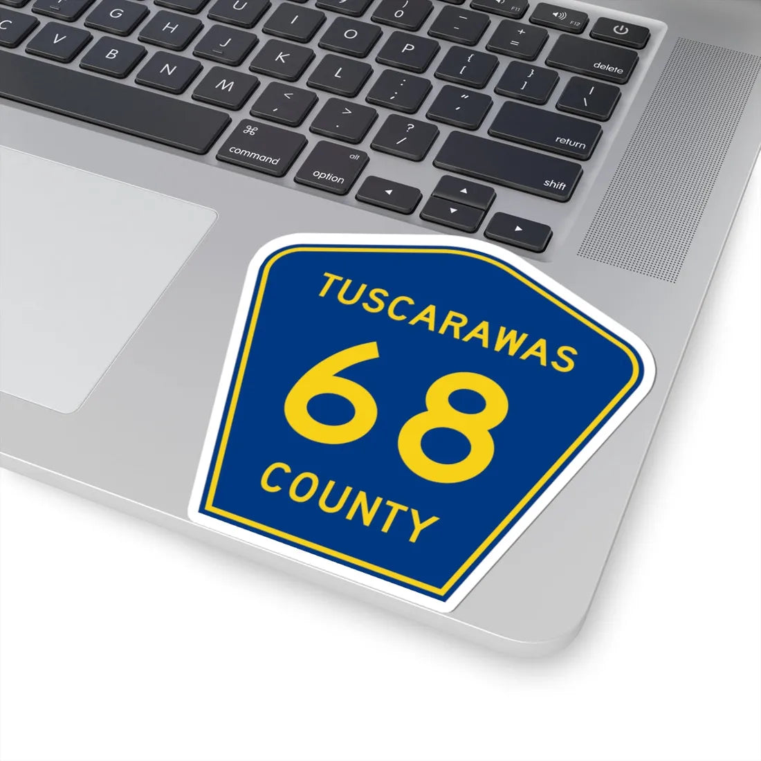 Tuscarawas County 68 (Ohio) (Road Sign) STICKER Vinyl Kiss-Cut Decal - The Sticker Space