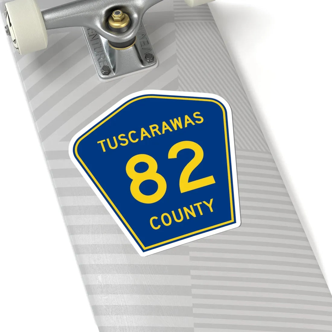 Tuscarawas County 82 (Ohio) (Road Sign) STICKER Vinyl Kiss-Cut Decal - The Sticker Space