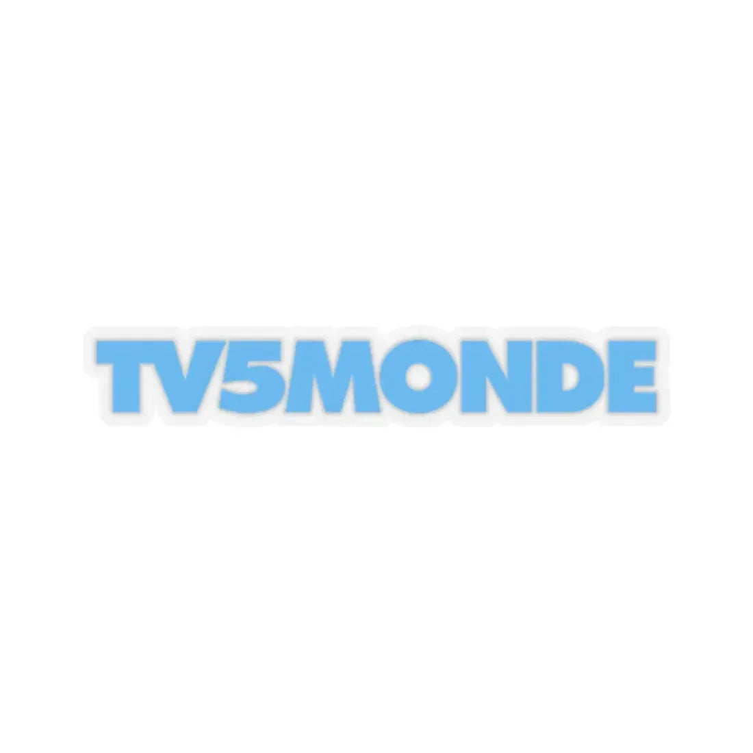 TV5Monde (Logo) STICKER Vinyl Kiss-Cut Decal 2 Inch Transparent - The Sticker Space