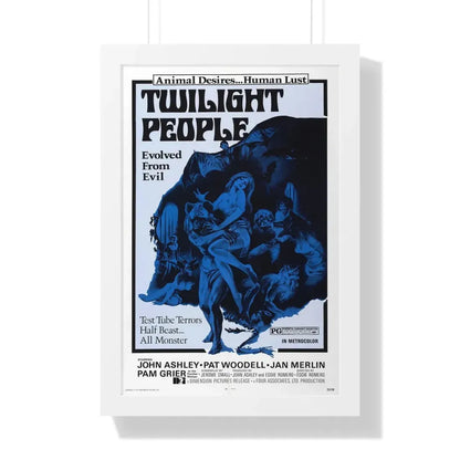 TWILIGHT PEOPLE 1972 - Framed Movie Poster 16″ x 24″ White - The Sticker Space