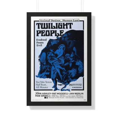 TWILIGHT PEOPLE 1972 - Framed Movie Poster 20" x 30" Black - The Sticker Space