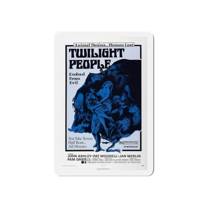 TWILIGHT PEOPLE 1972 Movie Poster - Refrigerator Magnet 6 Inch Die-Cut - The Sticker Space