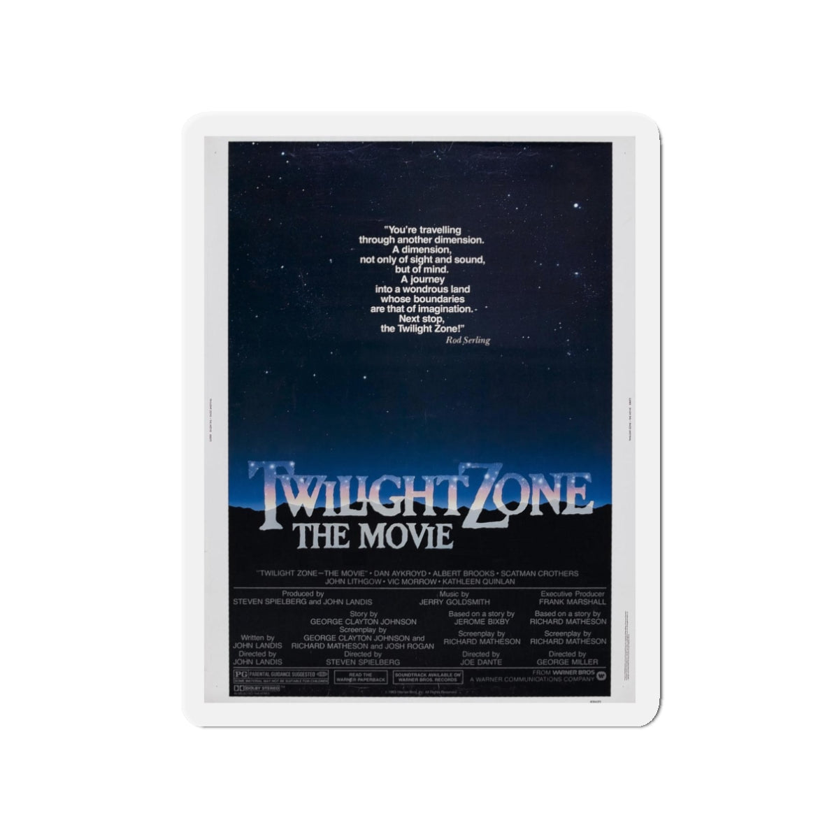 TWILIGHT ZONE THE MOVIE 1983 Movie Poster - Refrigerator Magnet