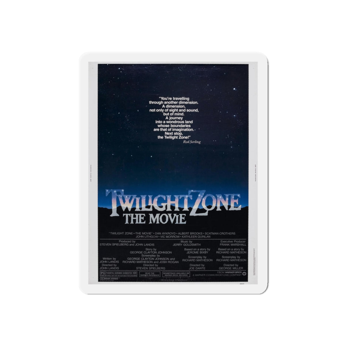 TWILIGHT ZONE THE MOVIE 1983 Movie Poster - Refrigerator Magnet