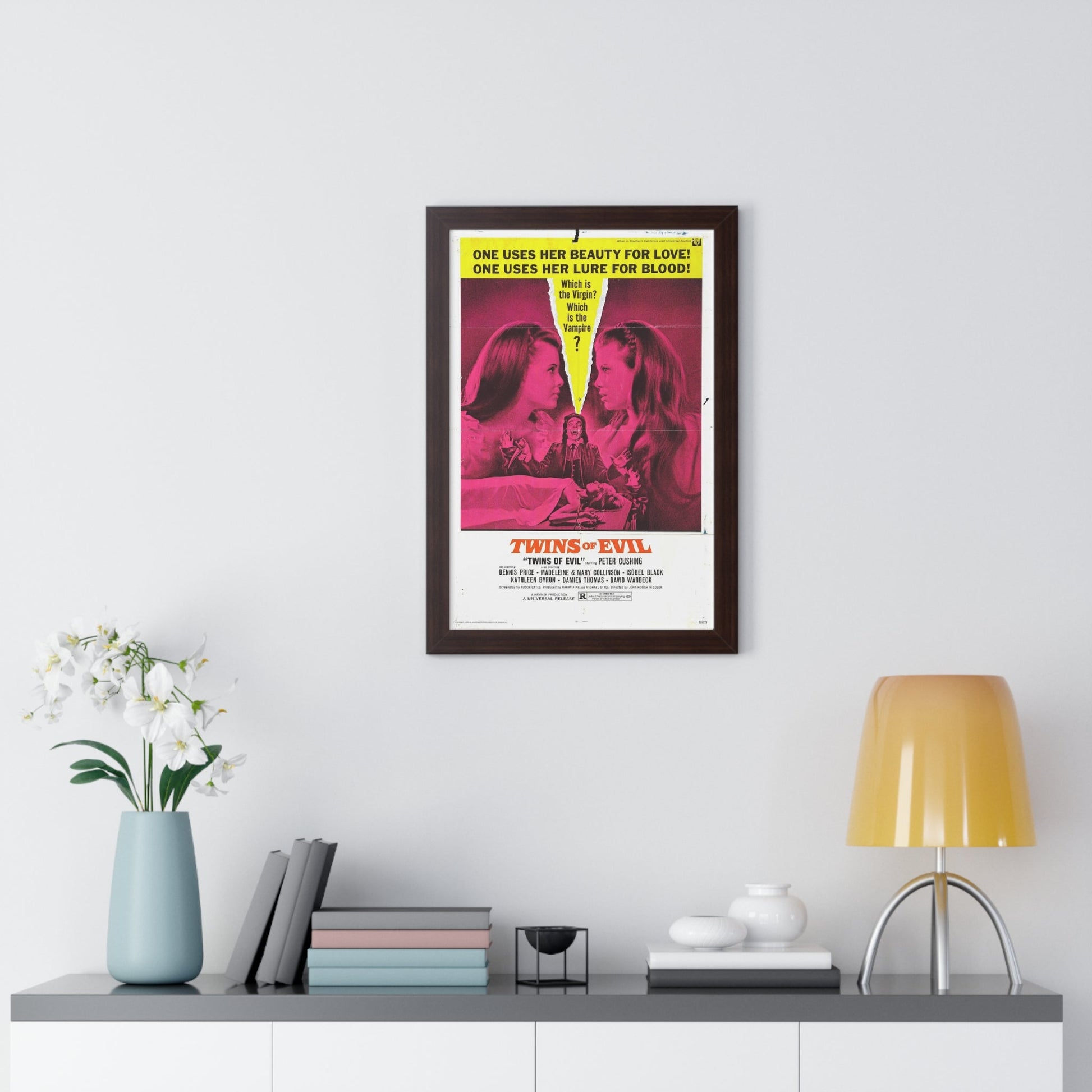 TWINS OF EVIL 1971 - Framed Movie Poster-The Sticker Space