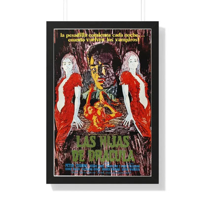 TWINS OF EVIL (2) 1971 - Framed Movie Poster 20" x 30" Black - The Sticker Space