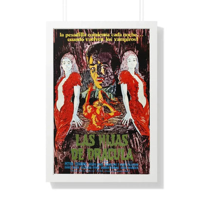 TWINS OF EVIL (2) 1971 - Framed Movie Poster 20" x 30" White - The Sticker Space