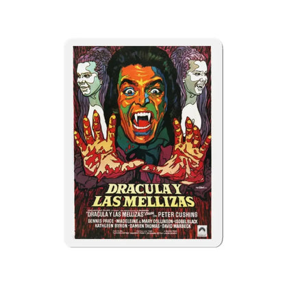 TWINS OF EVIL (3) 1971 Movie Poster - Refrigerator Magnet 2 Inch Die-Cut - The Sticker Space