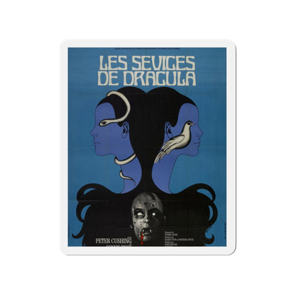 TWINS OF EVIL (FRENCH) 1971 Movie Poster - Refrigerator Magnet-2 Inch-Die-Cut-The Sticker Space