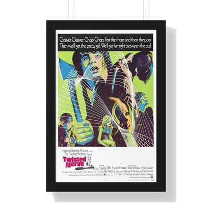 TWISTED NERVE 1968 - Framed Movie Poster 16″ x 24″ Black - The Sticker Space
