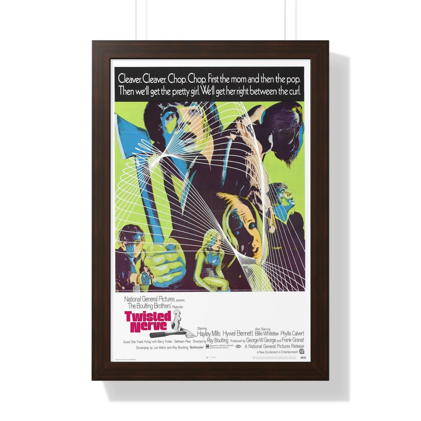 TWISTED NERVE 1968 - Framed Movie Poster-16″ x 24″-The Sticker Space