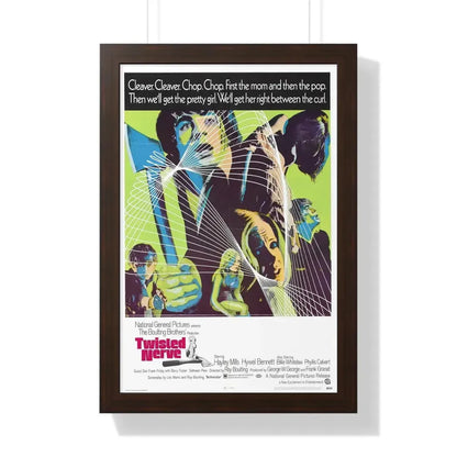 TWISTED NERVE 1968 - Framed Movie Poster 16″ x 24″ Walnut - The Sticker Space