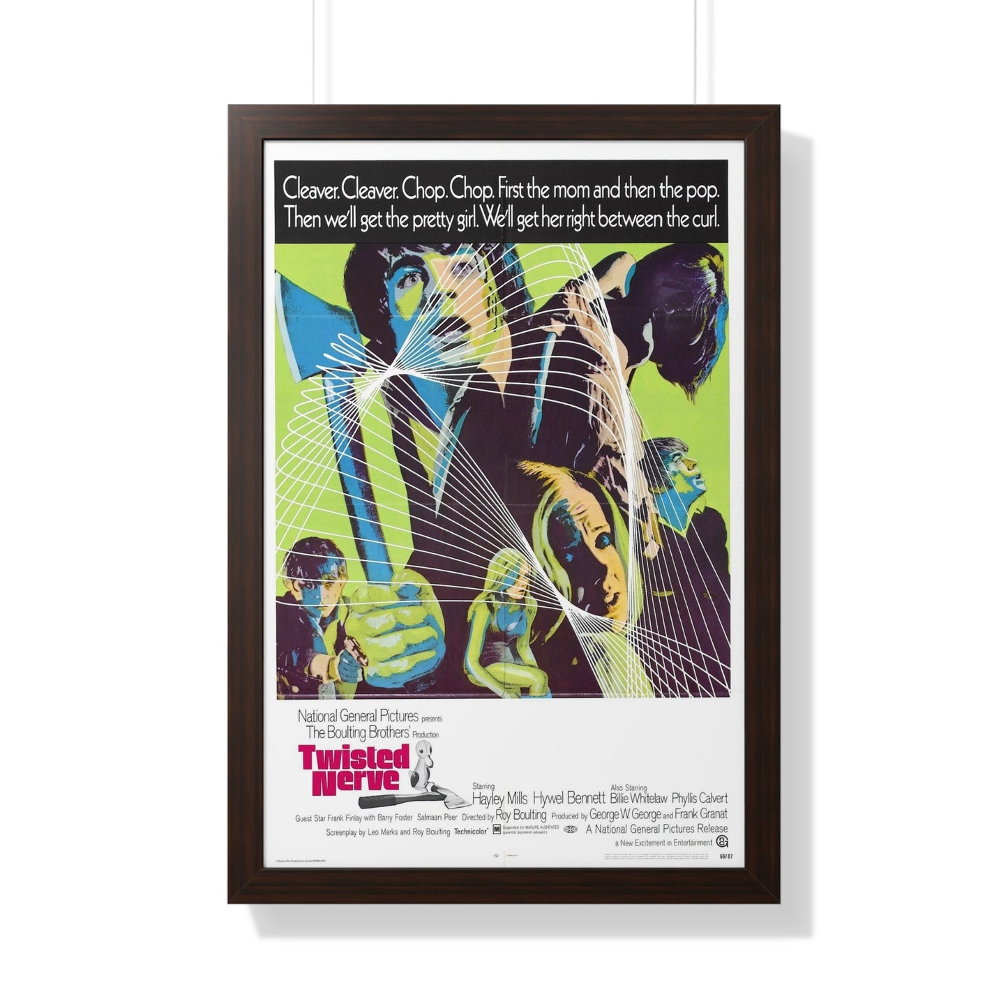 TWISTED NERVE 1968 - Framed Movie Poster-20" x 30"-The Sticker Space