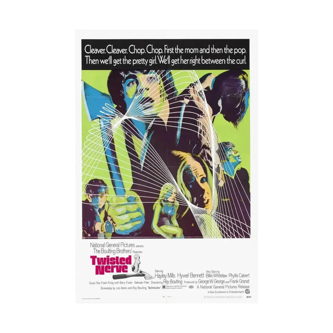 TWISTED NERVE 1968 - Paper Movie Poster - The Sticker Space