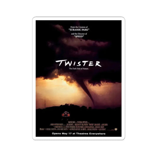 Twister 1996 Movie Poster - STICKER Vinyl Kiss-Cut Decal 2 Inch White - The Sticker Space