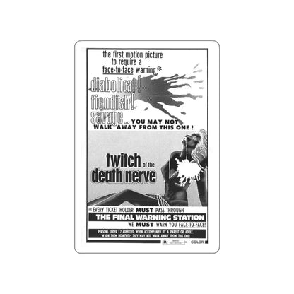TWITCH OF THE DEATH NERVE (BAY OF BLOOD) 1971 Movie Poster STICKER Vinyl Die-Cut Decal 4 Inch - The Sticker Space