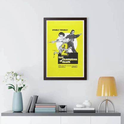TWO CHAMPIONS OF DEATH 1980 - Framed Movie Poster - The Sticker Space