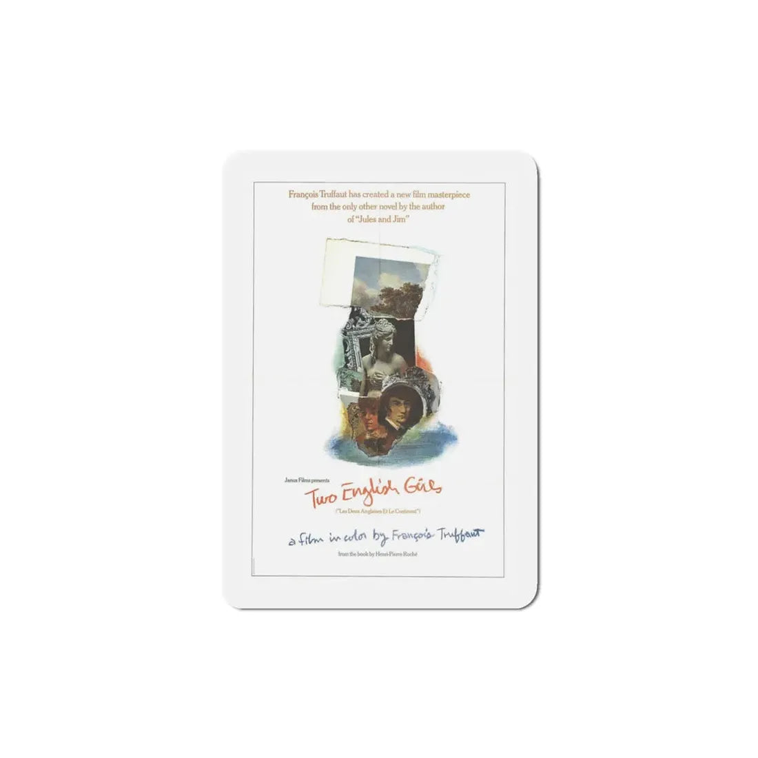 Two English Girls 1972 Movie Poster Refrigerator Magnet 4 Inch - The Sticker Space