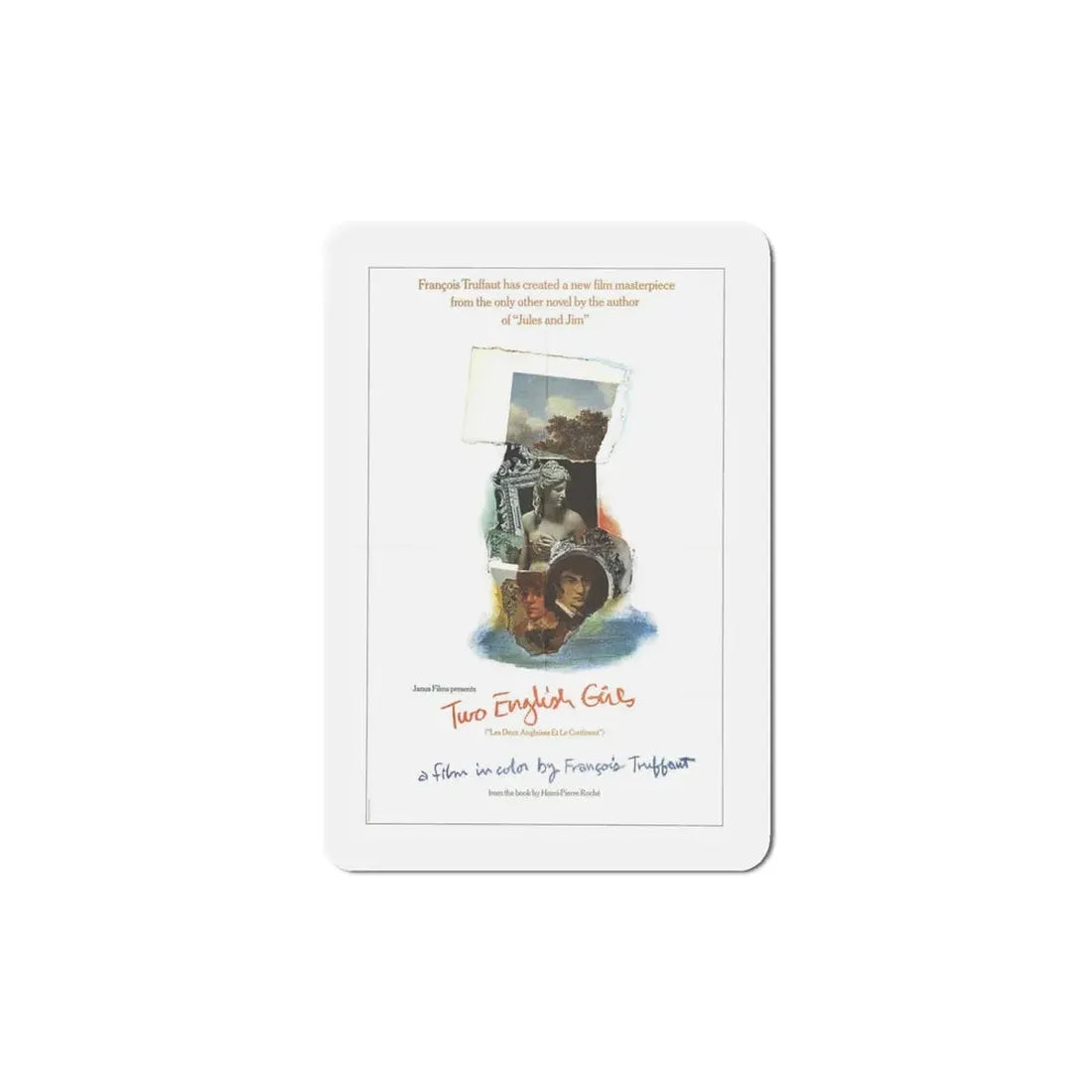 Two English Girls 1972 Movie Poster Refrigerator Magnet 5 Inch - The Sticker Space