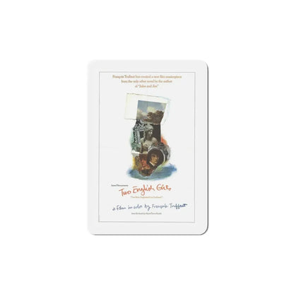 Two English Girls 1972 Movie Poster Refrigerator Magnet 5 Inch - The Sticker Space