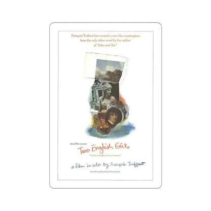 Two English Girls 1972 Movie Poster STICKER Vinyl Die-Cut Decal 3 Inch - The Sticker Space