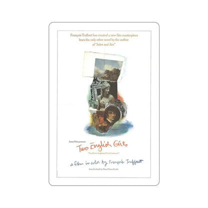 Two English Girls 1972 Movie Poster STICKER Vinyl Die-Cut Decal 4 Inch - The Sticker Space