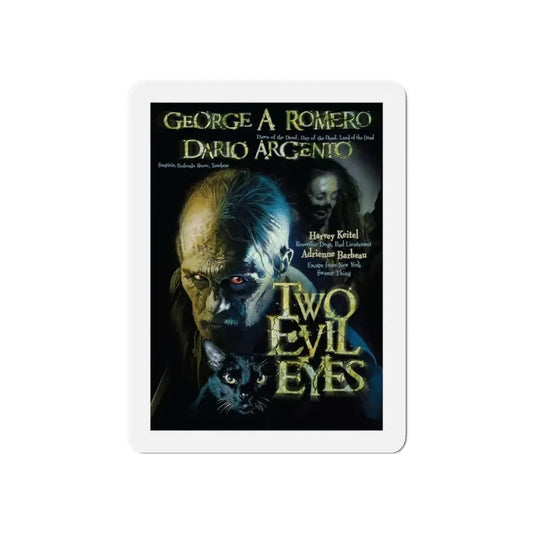 TWO EVIL EYES 1990 Movie Poster - Refrigerator Magnet 6 Inch - The Sticker Space