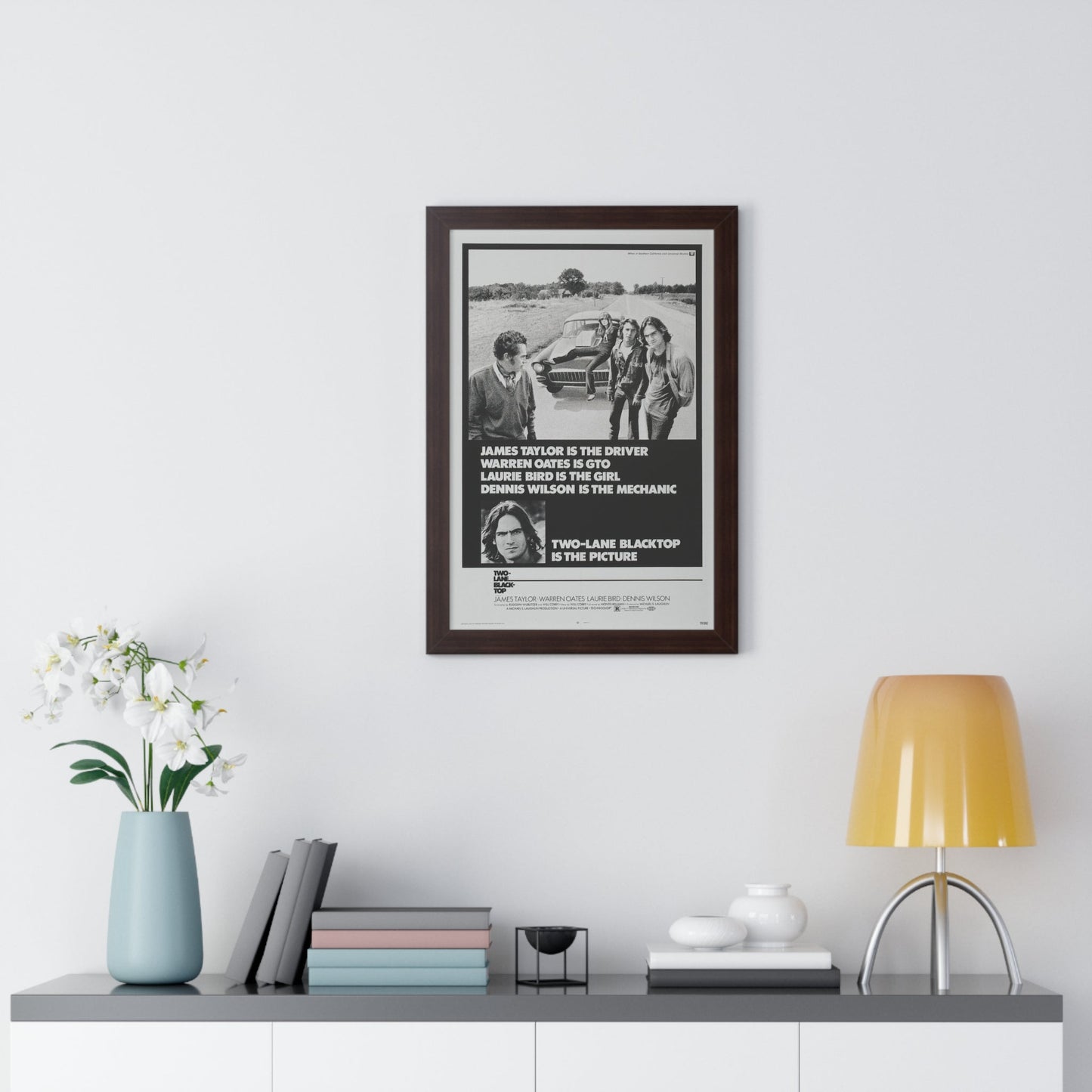 TWO-LANE BLACKTOP 1971 - Framed Movie Poster-The Sticker Space