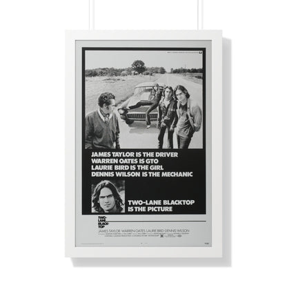 TWO-LANE BLACKTOP 1971 - Framed Movie Poster-20" x 30"-The Sticker Space