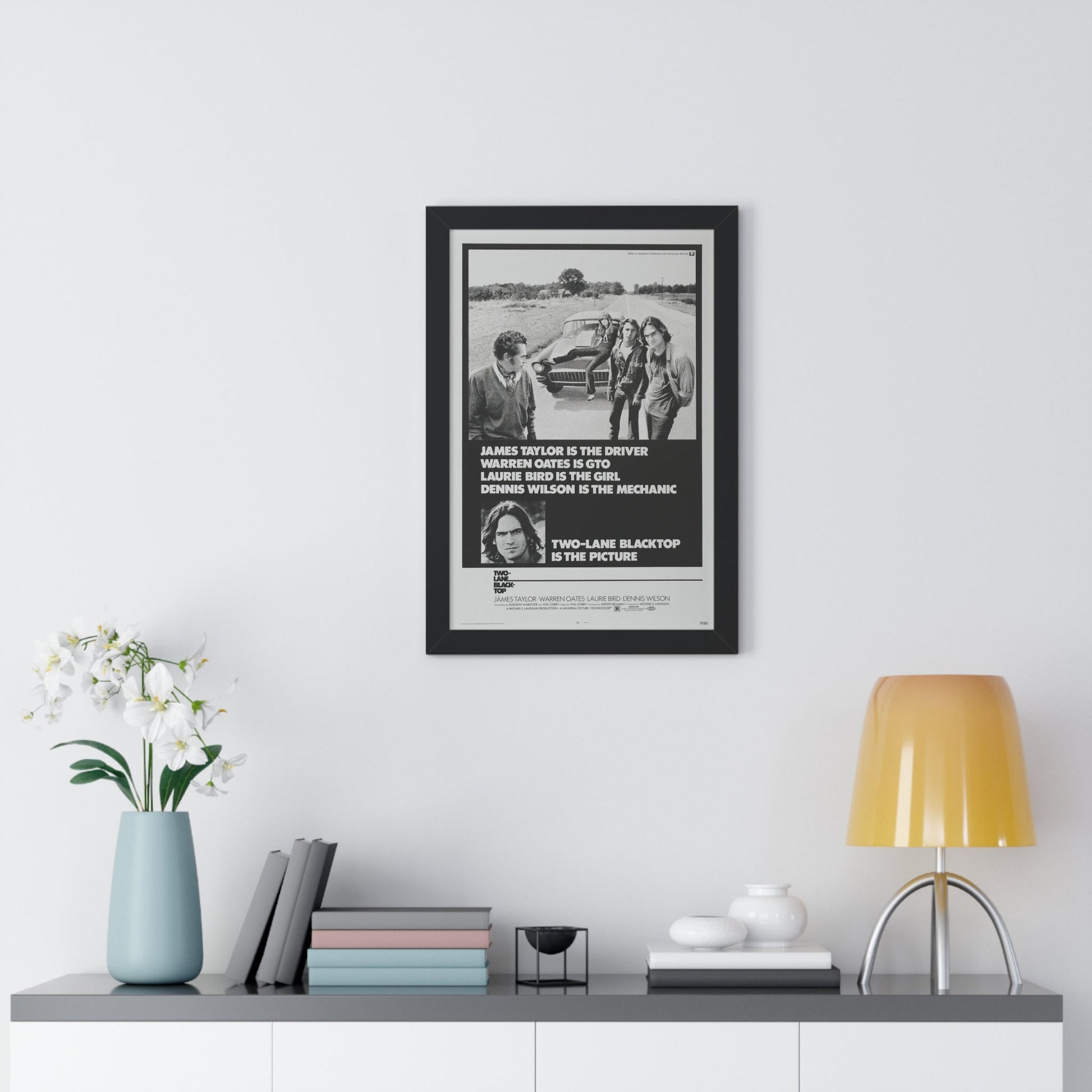 TWO-LANE BLACKTOP 1971 - Framed Movie Poster-The Sticker Space