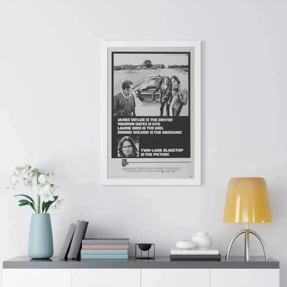 TWO-LANE BLACKTOP 1971 - Framed Movie Poster - The Sticker Space