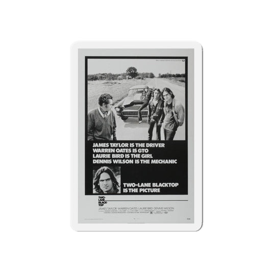 TWO-LANE BLACKTOP 1971 Movie Poster - Refrigerator Magnet